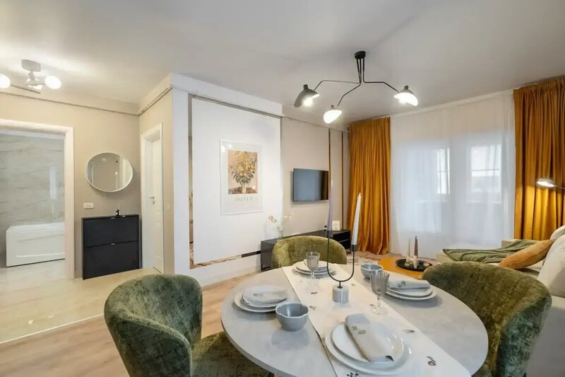Nasaud 77 Apartament 2 camere Vanzare - Mobilat cu Designer   Direct Propietar