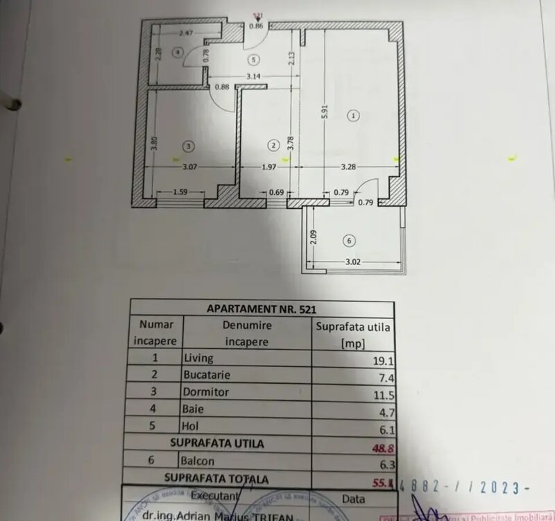 Nasaud 77 Apartament 2 camere Vanzare - Mobilat cu Designer   Direct Propietar
